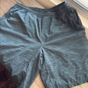 Lululemon Athletica Green Athletic Shorts Moisture-Wicking